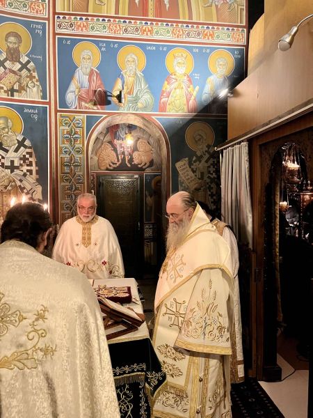 Α΄ Ἱερατική Σύναξη στήν Ἱερά Μητρόπολη Δράμας καί ἀγρυπνία στήν Ἱερά Μονή Ἀναλήψεως (Σίψα)